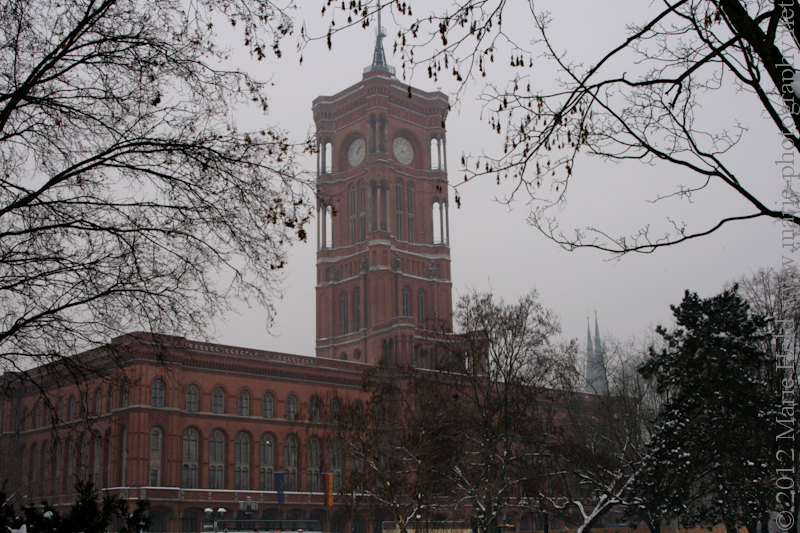 'Red Townhall' of Berlin. It was once the used as the townhall and gets its name from the red brick facade.