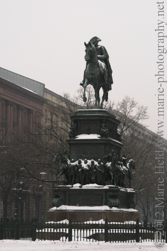 Friedrich the Great on horseback.