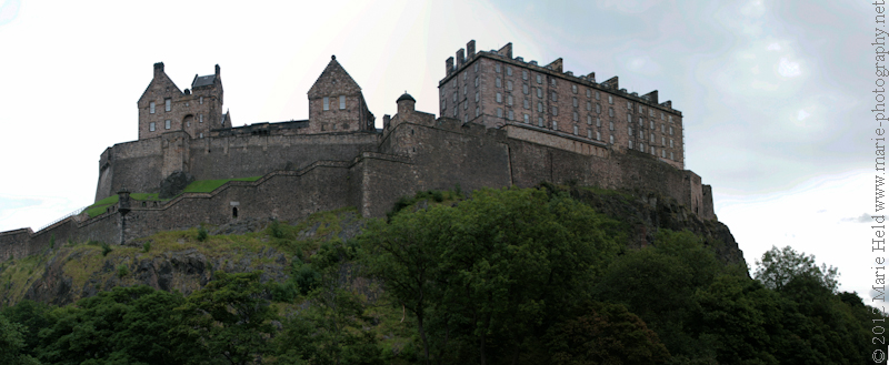 Edinburgh castle from the mouse perspective.
