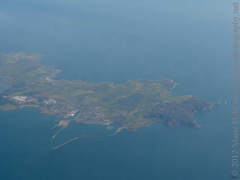 Holyhead peninsula from way above.