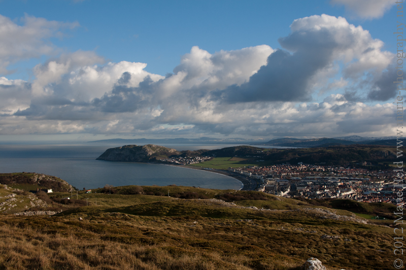Llandudno in the freezing sun.